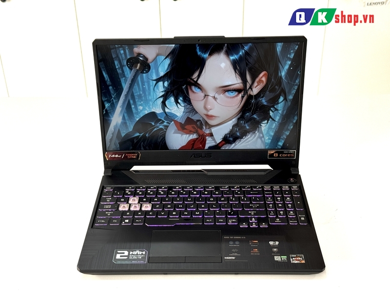 Laptop ASUS TUF Gaming FA506QM Ryzen 7-5800H / Ram 16GB / SSD 1TB PCIE / 15.6" FHD  144Hz / VGA 6GB RTX 3060